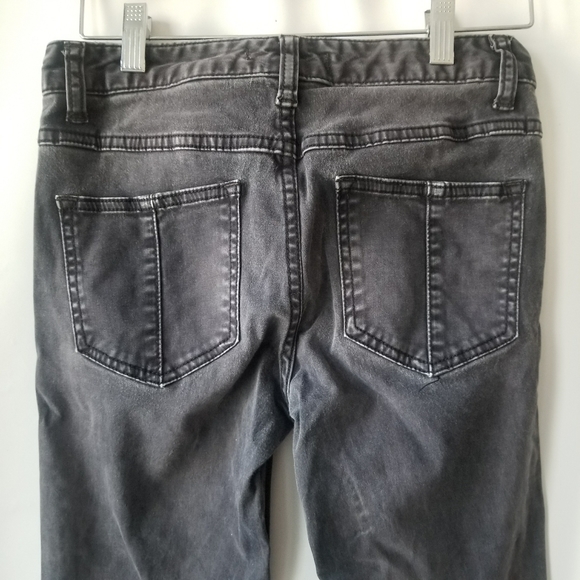 Free People Denim Gray Jeans Zip Up Legging Size 26 - Picture 11 of 11